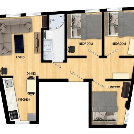 Apartament Family Friendly 3Br - Quiet Area - Behind Bryggen Bergen Zewnętrze zdjęcie